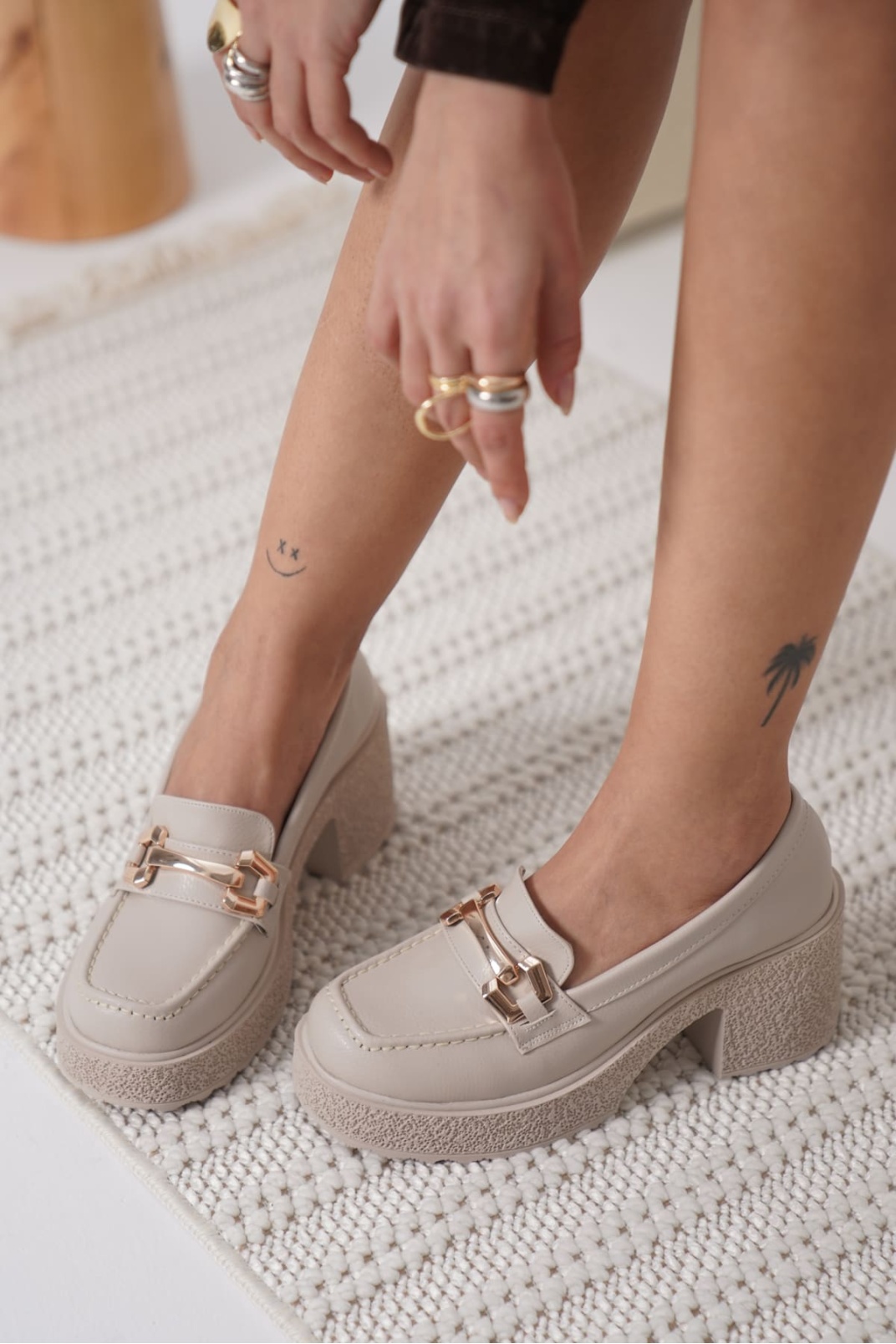 Kadın Bej Günlük Ayakkabı TR06MS03B