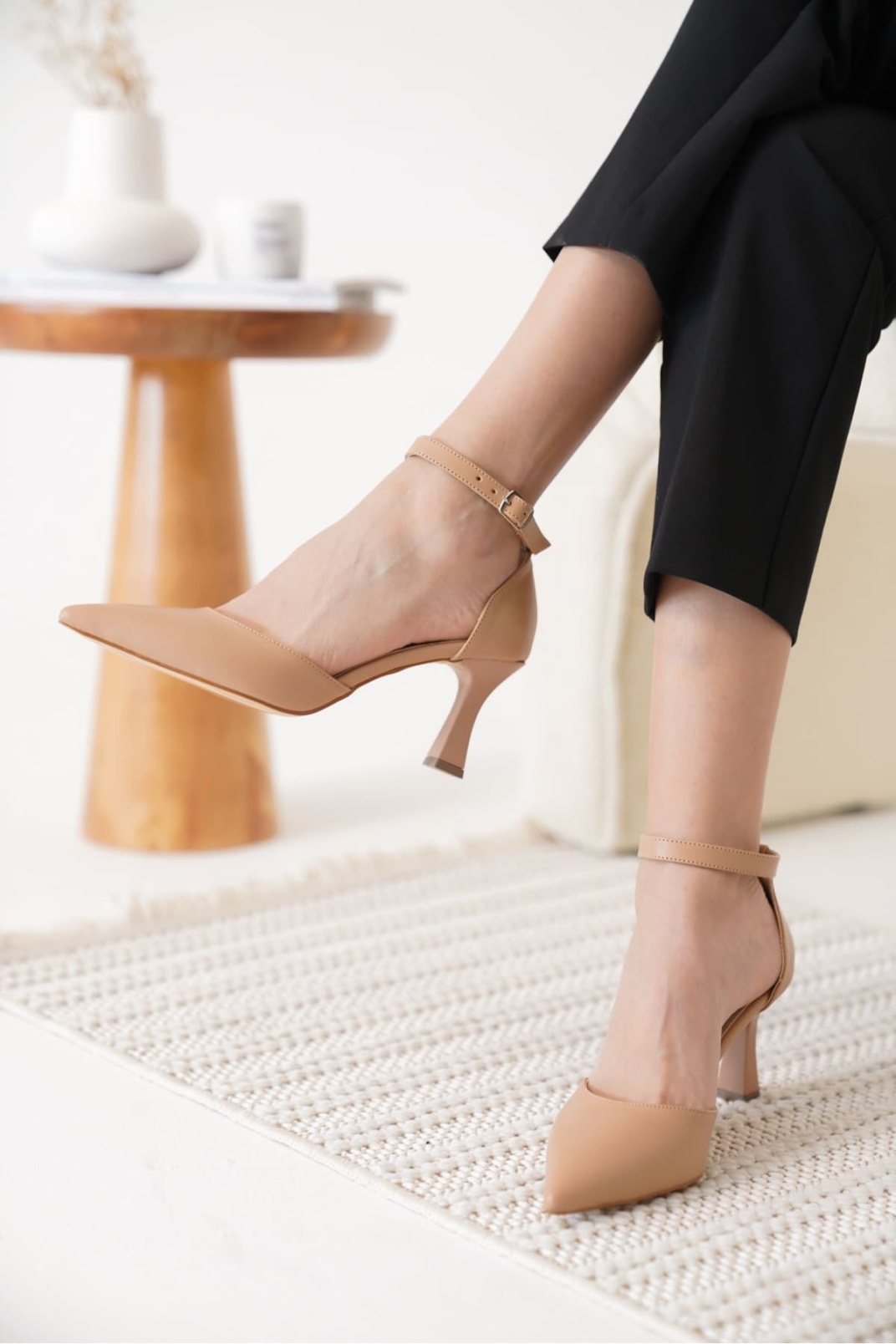 Kadın Nude Topuklu Ayakkabı TR12MS01D