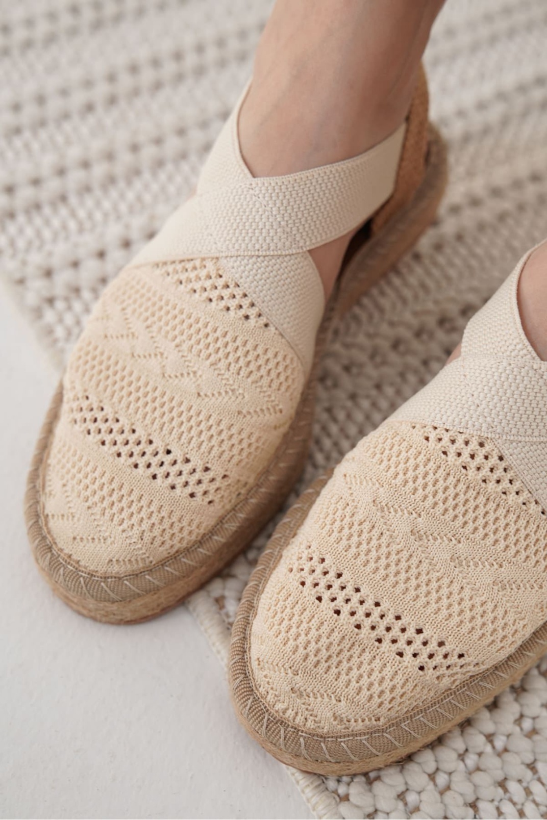 Kadın Bej Espadril Ayakkabı TR19MY01C