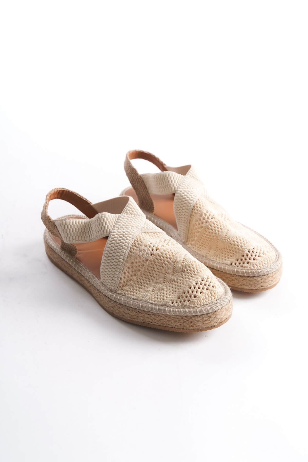 Kadın Bej Espadril Ayakkabı TR19MY01C