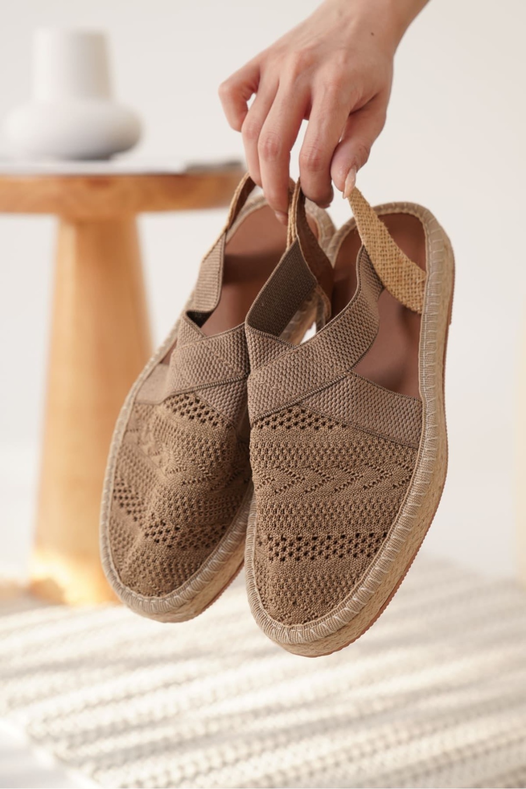 Kadın Vizon Espadril Ayakkabı TR19MY01D