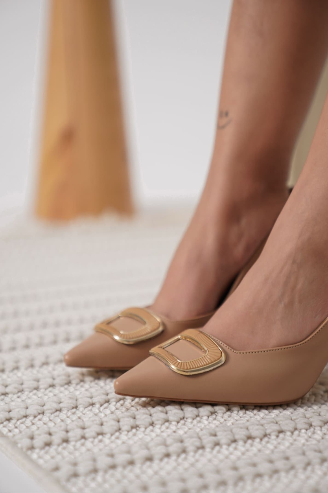 Kadın Nude Topuklu Ayakkabı TR12MS07D