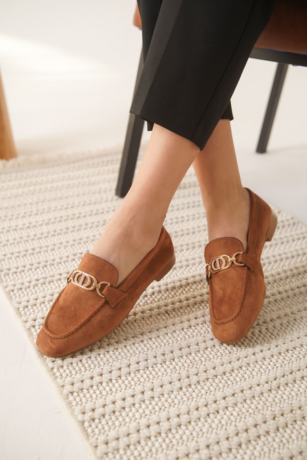 Kadın Süet Taba Günlük Ayakkabı TR27MS01C