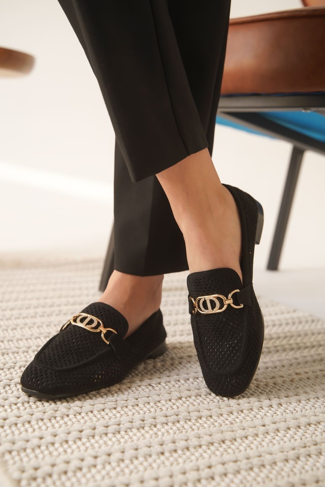 Kadın Siyah Toka Detaylı Ayakkabı TR27MS02A