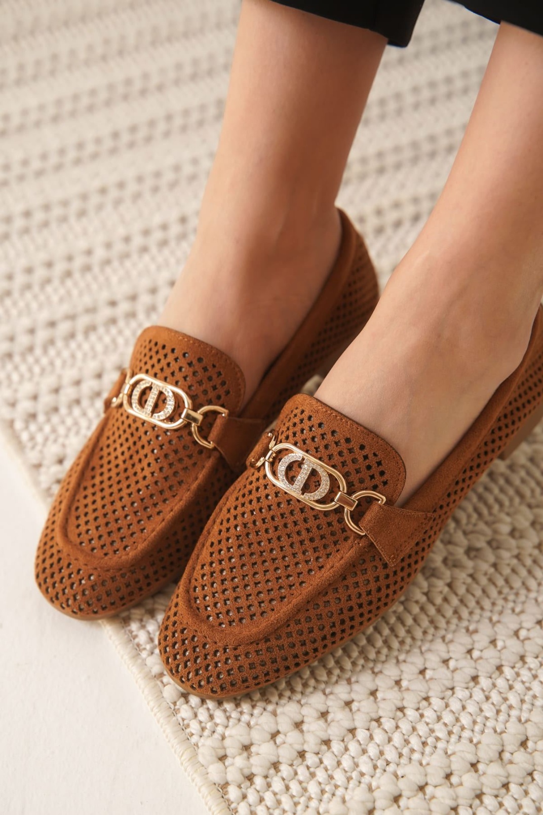 Kadın Süet Taba Günlük Ayakkabı TR27MS02C