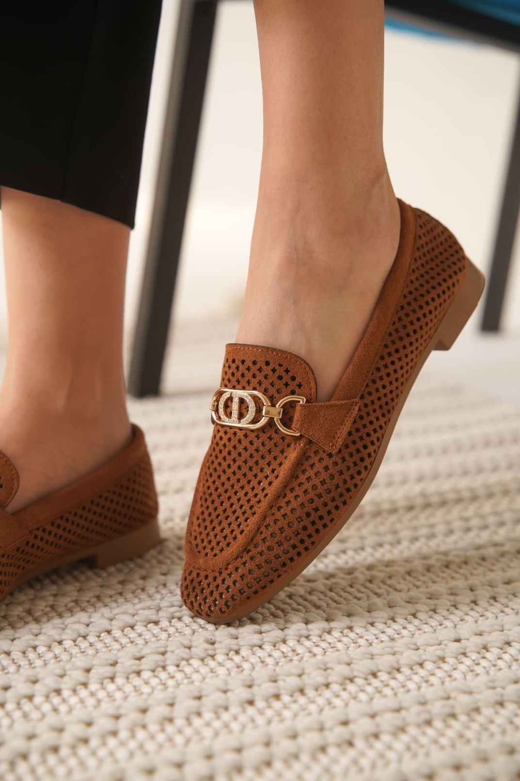 Kadın Süet Taba Günlük Ayakkabı TR27MS02C