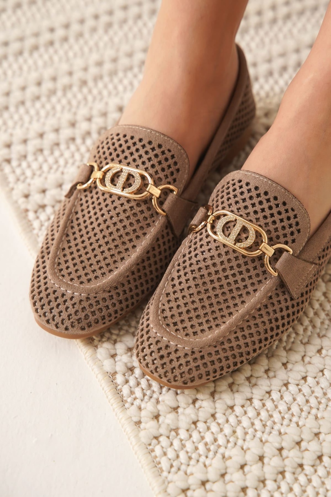 Kadın Süet Vizon Günlük Ayakkabı TR27MS02D