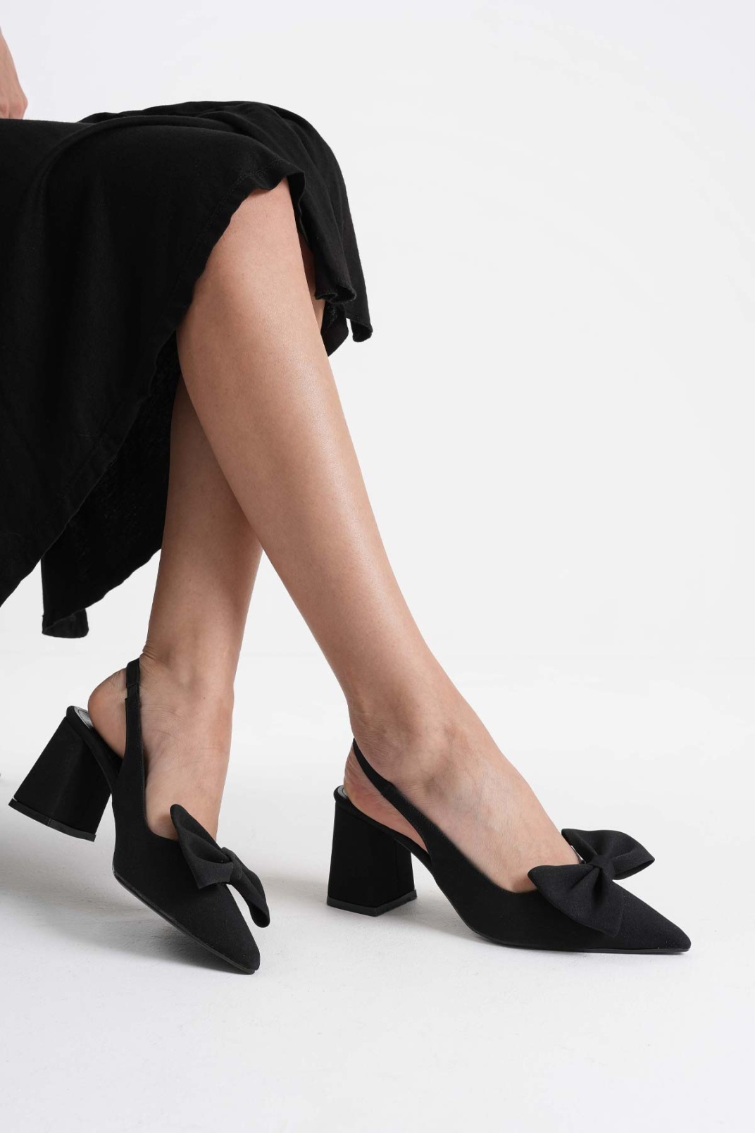 Siyah Kadın Topuklu Ayakkabı TR08MS15A