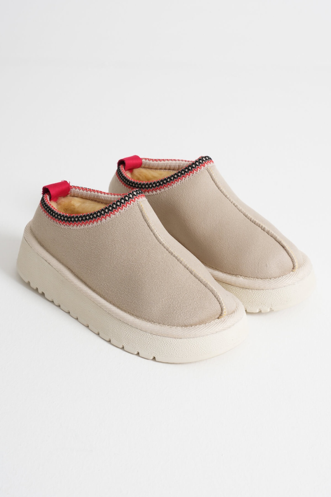 Kadın Bej Kışlık Kürklü Terlik TR14MK01B