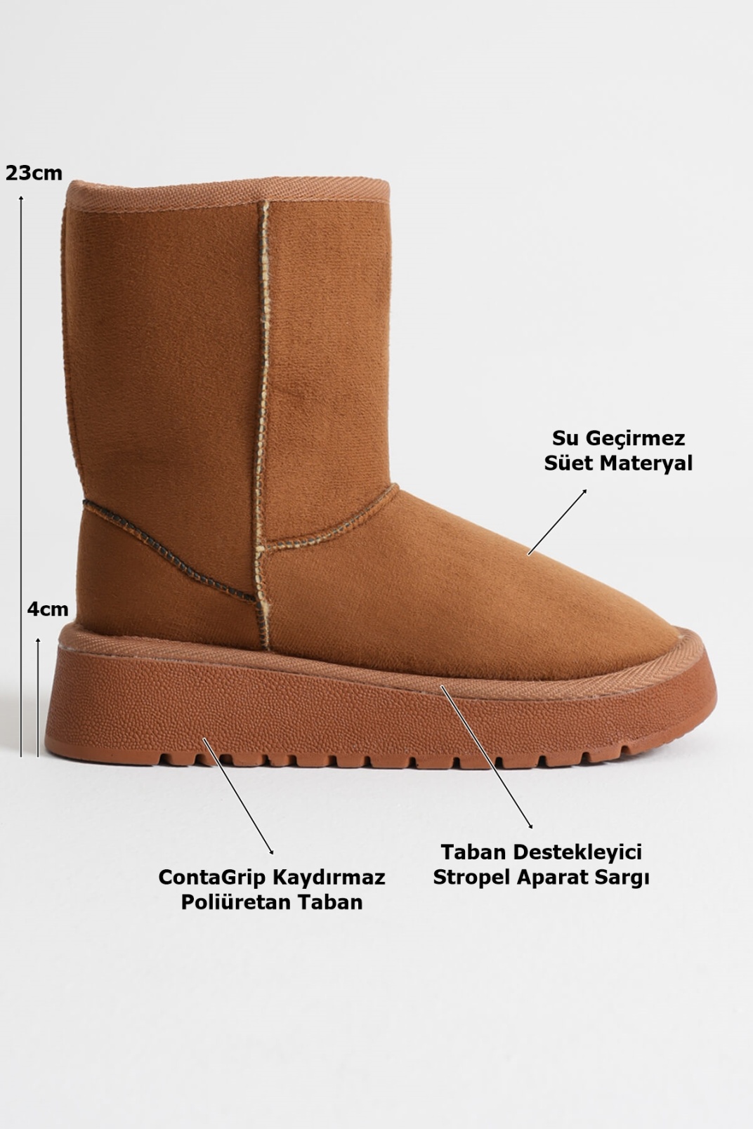 Kadın Taba Kışlık Kürklü Bot TR14MK04C