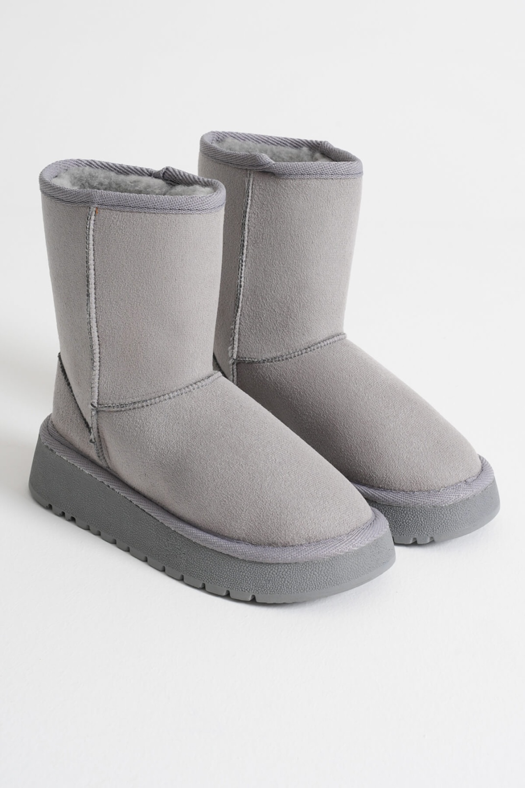 Kadın Gri Kışlık Kürklü Bot TR14MK04D