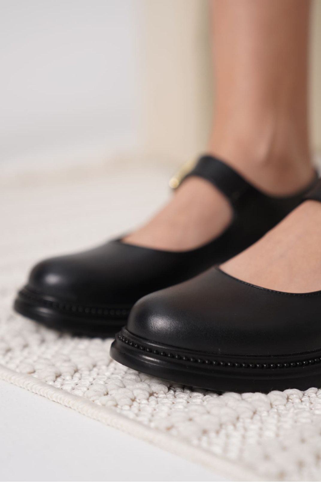 Siyah Gunluk Mary Jane Ayakkabı TR09MS01D