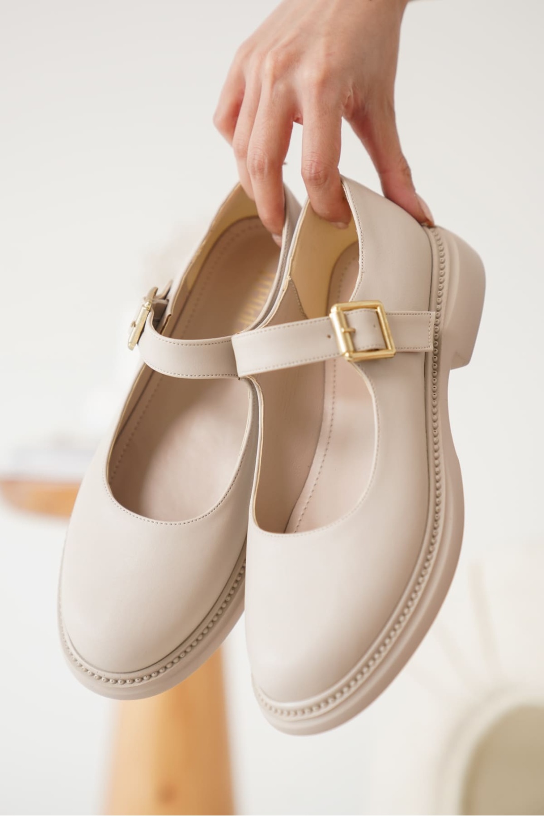 Bej Gunluk Mary Jane Ayakkabı TR09MS01E