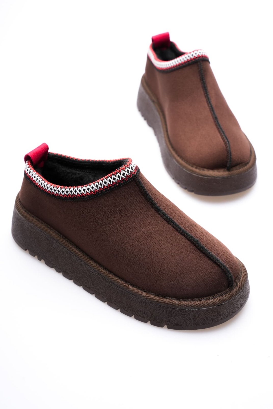 Kadın Acı Kahve Kışlık Kürklü Terlik TR14MK01E