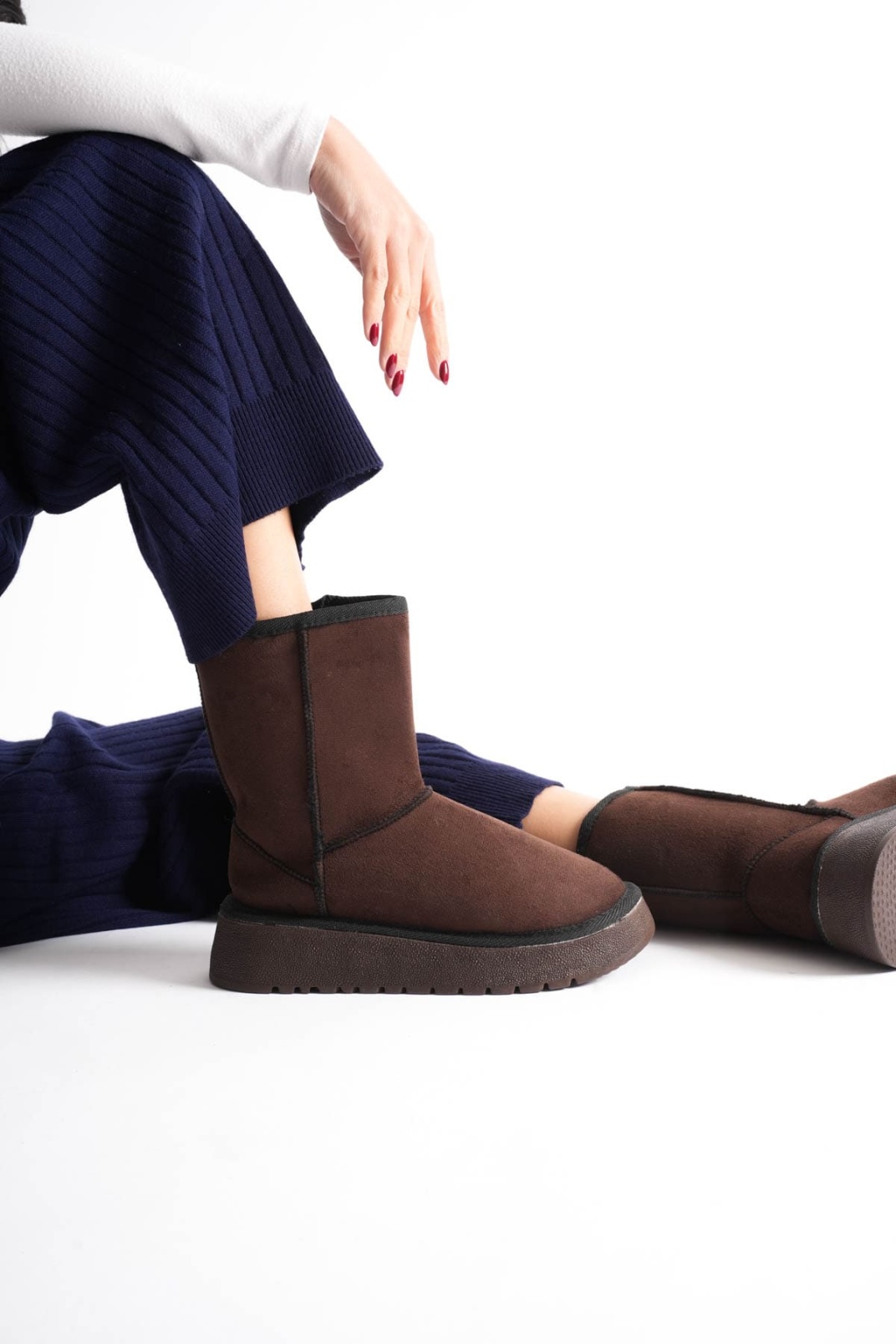 Kadın Acı Kahve Kışlık Kürklü Bot TR14MK04E