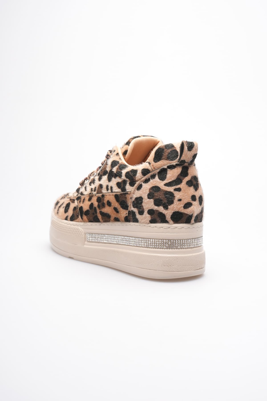 Kadın Leopar Desenli Gizli Topuklu Sneaker TR04MS01E
