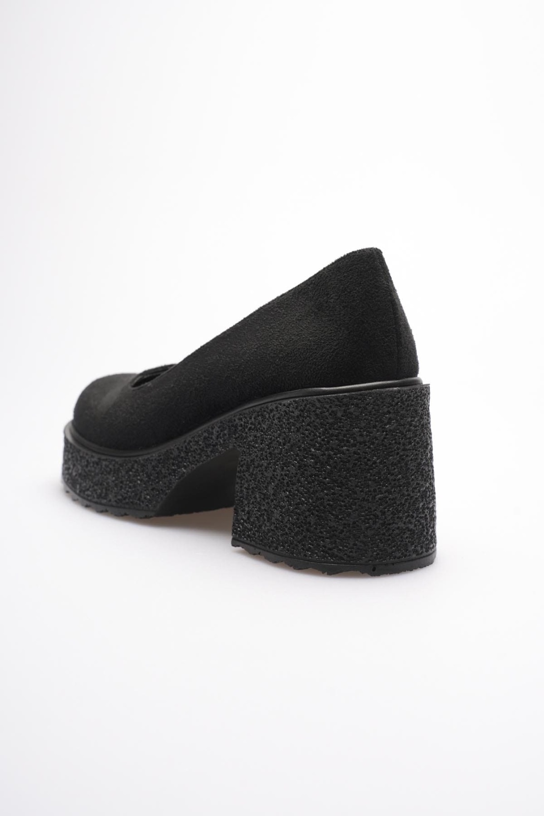 Siyah Süet Kadın Günlük Ayakkabı TR06MS04E