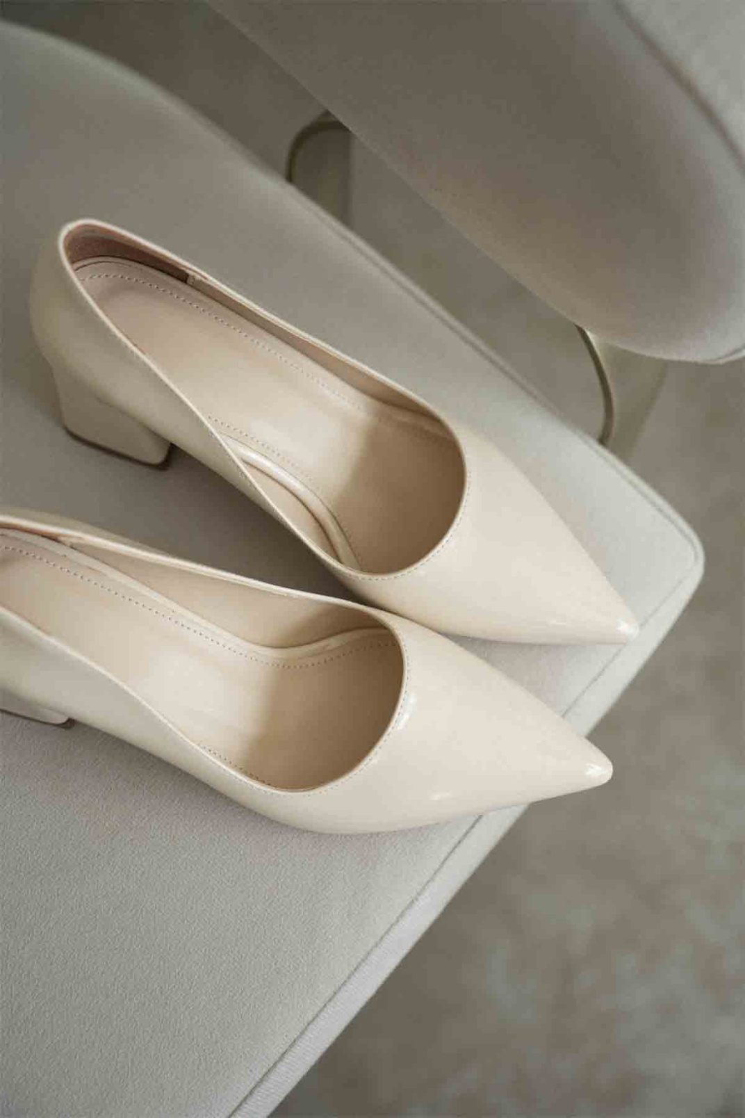 Bej Rugan Kadın Topuklu Ayakkabı TR08MS16E