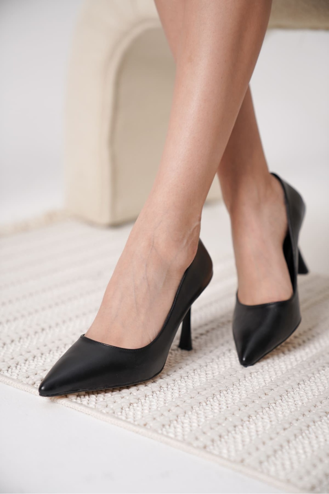 Kadın Mat Siyah Stiletto TR08MS26A