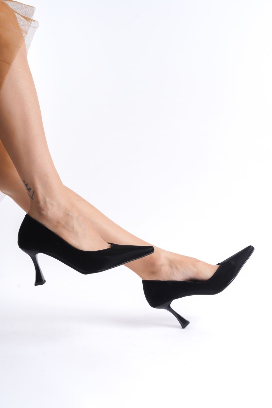 Kadın Siyah Saten Stiletto TR08MS27D