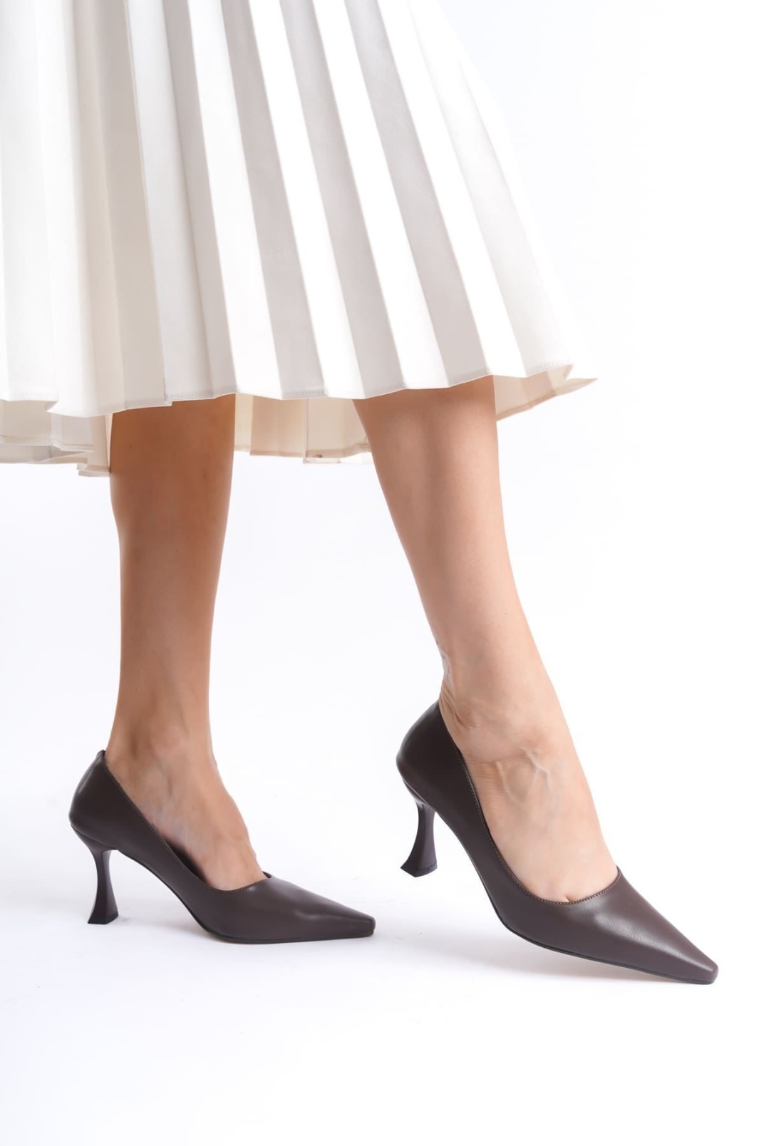 Kadın Mat Acı Kahve Stiletto TR08MS27L