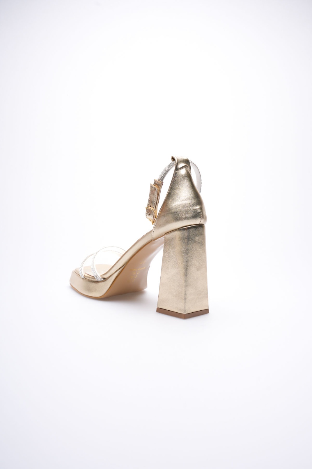 Kadın Altın Topuklu Sandalet TR12MY01F