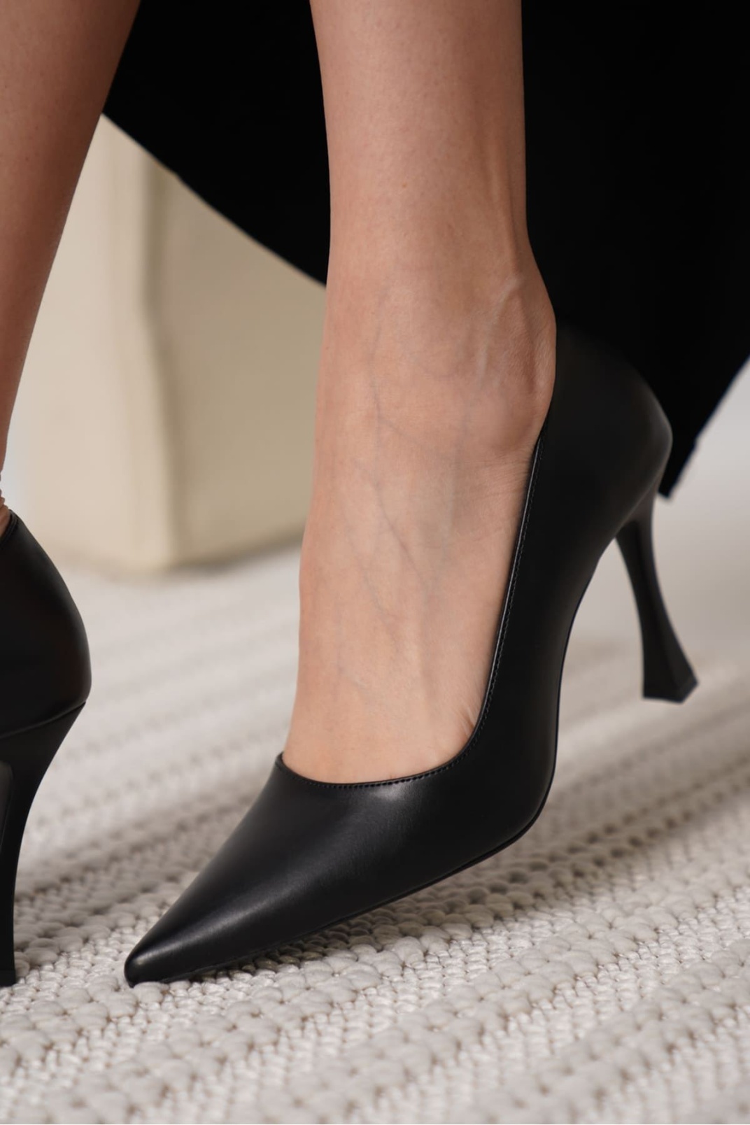 Mat Siyah Kadın Stiletto TR18MS03C