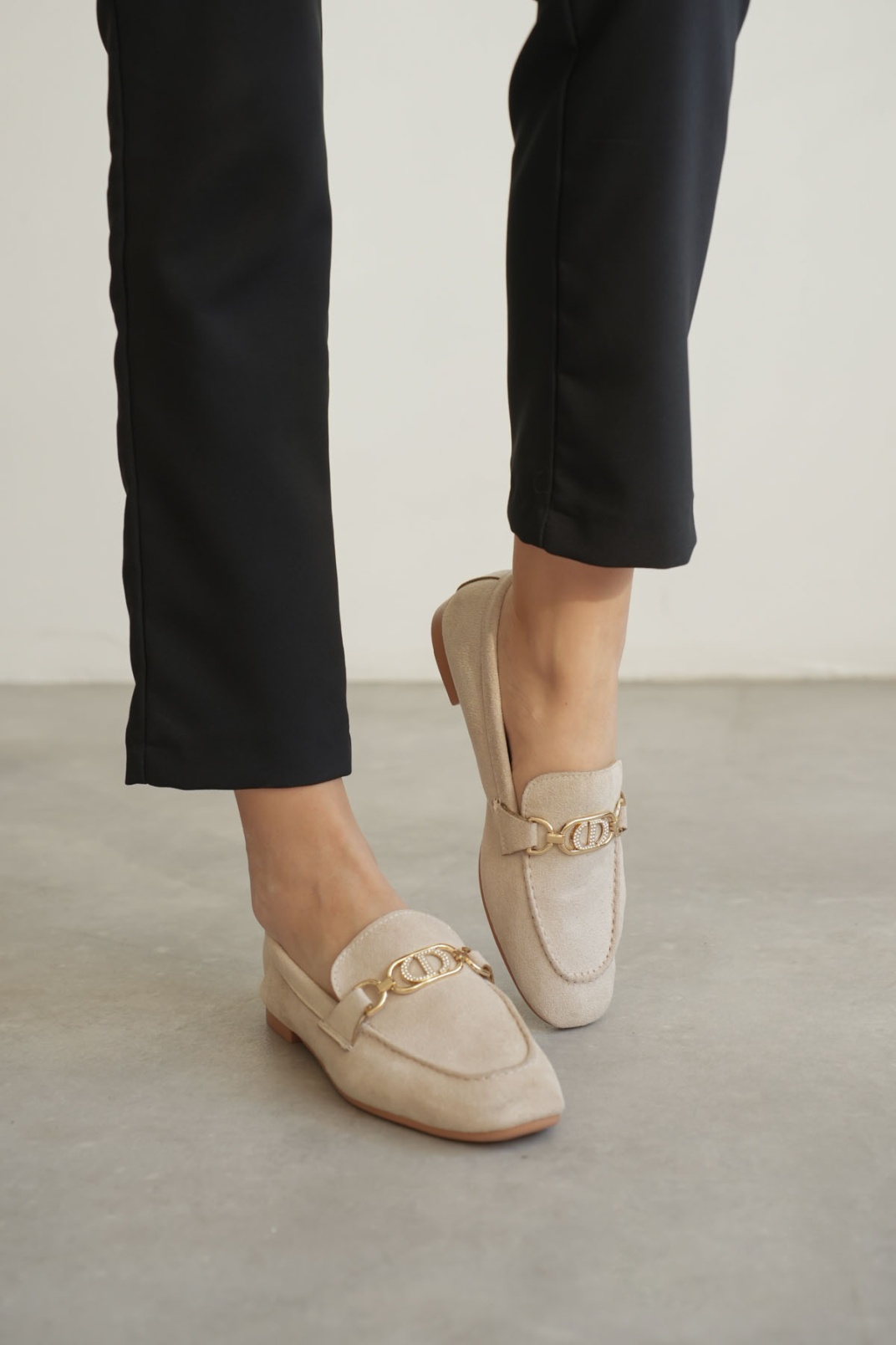 Kadın Süet Bej Günlük Ayakkabı TR27MS01B