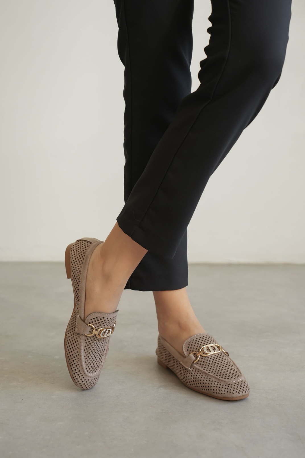 Kadın Süet Vizon Günlük Ayakkabı TR27MS02D