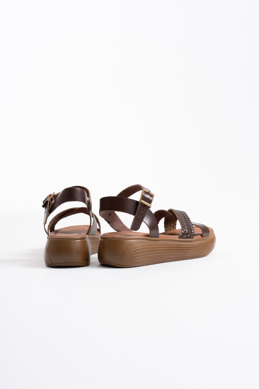 Acı Kahve Hakiki Deri Sandalet TR31MY58K