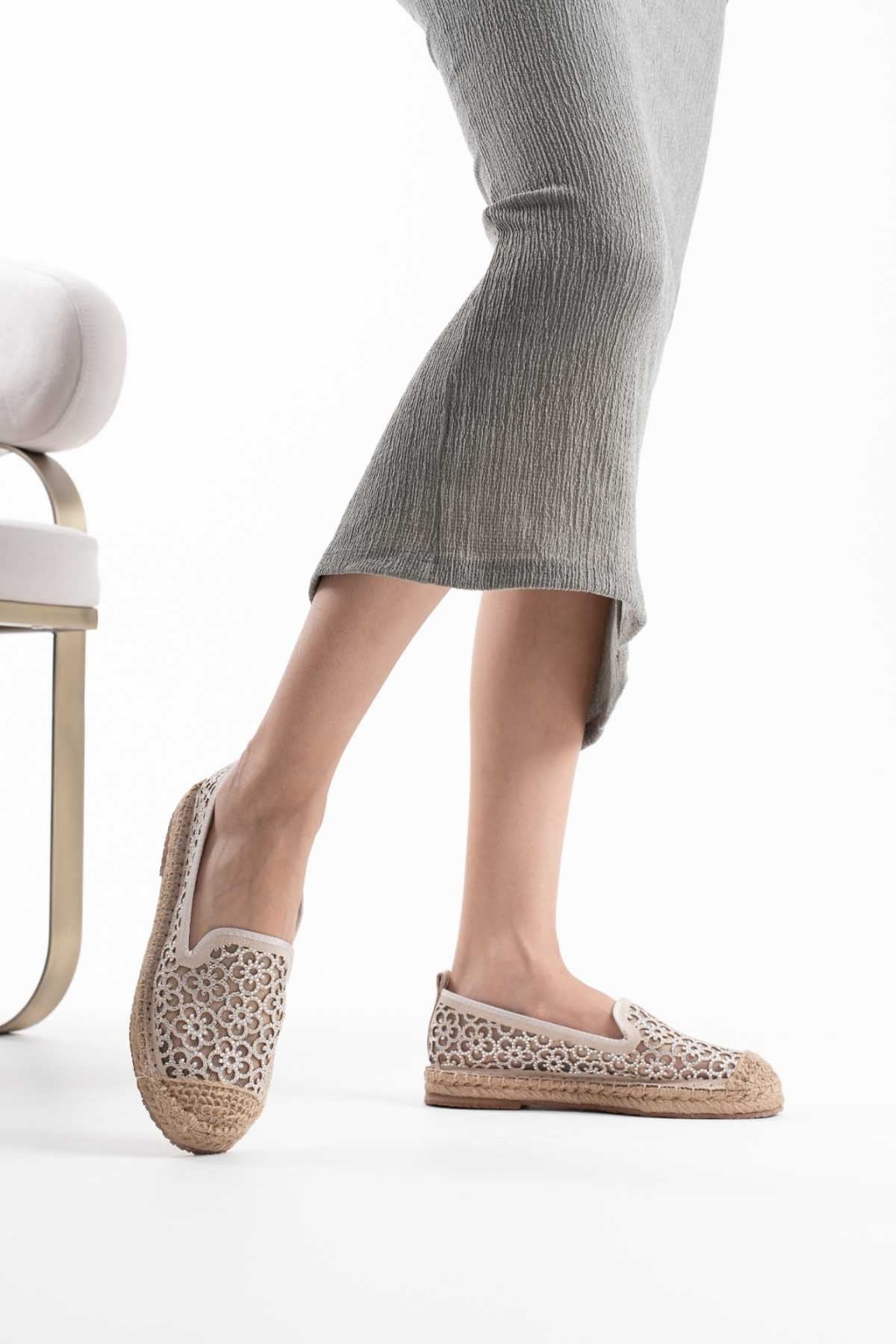 Kadın Bej Espadril Ayakkabı TR35MY07B