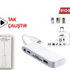 Concord 9109L Lightning TO 3.5 mm Aux SD TF USB 2.0 OTG Dönüştürücü