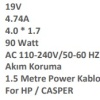 Sprange SR-L5 HP/CASPER 19V 4.74A 4.0*1.7mm 90W Laptop Adaptör Şarj Aleti