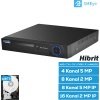 Avenir AV-TC08GM 8 Kanal 5MP 5IN1 XMeye H.265 Full HD 1080P Hibrit DVR Kayıt Cihazı
