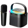 Concord K3 FM BT USB SD Mikrofonlu Yüksek SES Taşınabilir RGB Işıklı Hoparlör