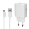 ixtech Ix-CC012 Usb To Lightning/Micro/Type-C Kablo ve Hızlı Adaptör Şarj Seti