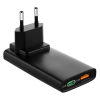 ixtech Ix-HC8 65W Type-C ve Usb Çift Port Ultra İnce Seyahat Tipi Hızlı Şarj Adaptörü