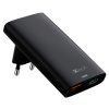ixtech Ix-HC8 65W Type-C ve Usb Çift Port Ultra İnce Seyahat Tipi Hızlı Şarj Adaptörü