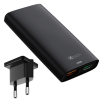 ixtech Ix-HC8 65W Type-C ve Usb Çift Port Ultra İnce Seyahat Tipi Hızlı Şarj Adaptörü