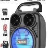 Platoon PL-4512 BT/USB SD 3 inç Bluetooth Rgb Işıklı Taşınabilir Hoparlör