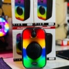 Platoon PL-4466 RGB Hafıza Kartı SD ve USB Girişli Bluetooth Taşınabilir Speaker Hoparlör