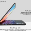 Everest EVERBOOK EB-15R Core i5 1135G7 16GB 500GB NVME 15.6 FHD IPS Türkçe Q Win10 Home Notebook