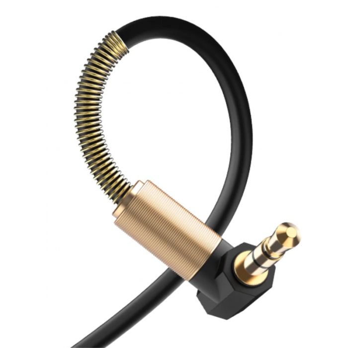 Concord C-807 1.8m Metre 3.5mm AUX L Spiral Ses Aktarım Kablosu