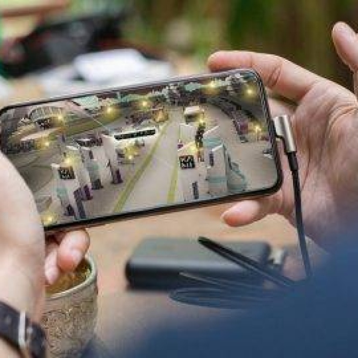 Powerway GM3 iPhone USB 3.0 Kopmaz Oyuncu Hızlı Şarj Data Kablosu 3.1 Amper