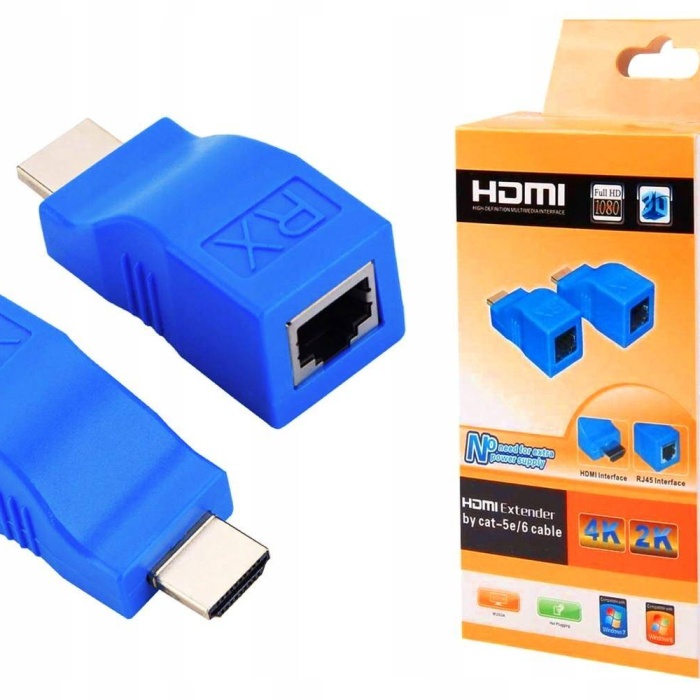 J-Tech EX2022 4K HDMI To Cat5-Cat6 Extender 30 Metre Uzatıcı