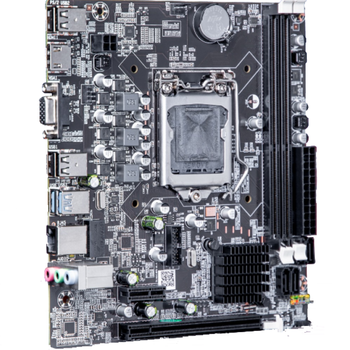 Turbox B75(H61) Sata,M2 Ddr3 1600MHz Usb 3.0 Vga Hdmi Ses G.Lan 1155P 2.3.Gen Anakart