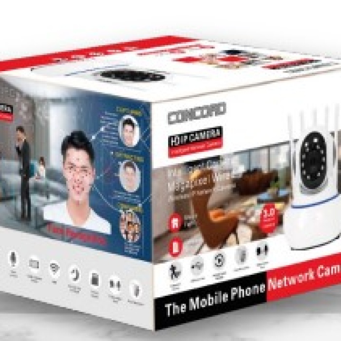 Concord C-630 3.0MP 360 Wi-Fi IP Kamera Türkçe Uygulamalı Bebek Kamerası Android iOS
