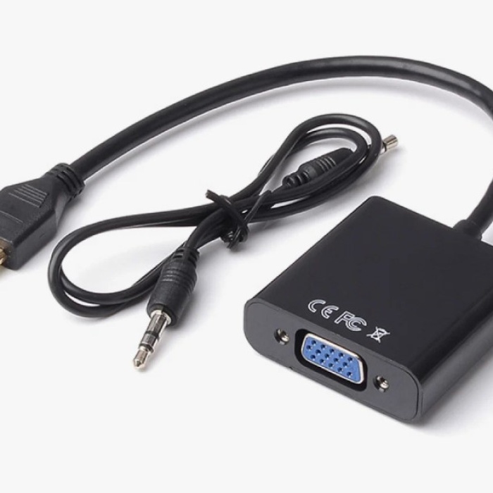 Concord C-554 HDMI to VGA +Ses FullHD Dönüştürücü Çevirici Aparat Adaptör