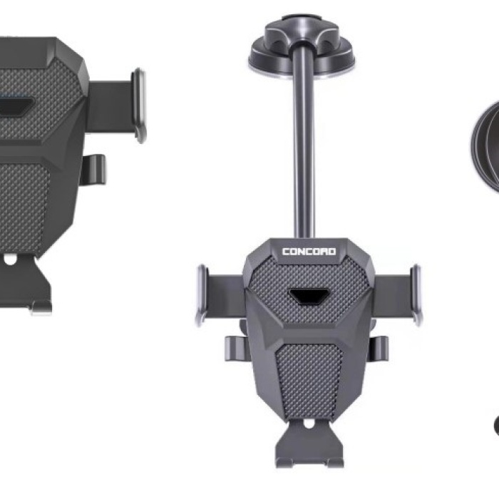 Concrd CH-109 Şık Kullanışlı Cama Yapışan Dönebilen Araç içi Telefon Tutucu Holder