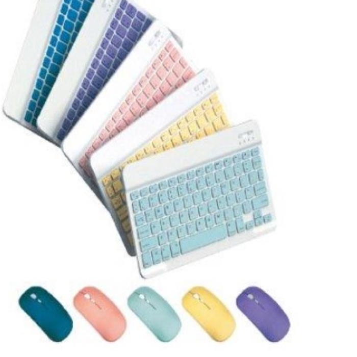 Platoon PL-388 Kablosuz Bluetooth Şarjlı Q Klavye Mouse Kit  Mouse Türkçe